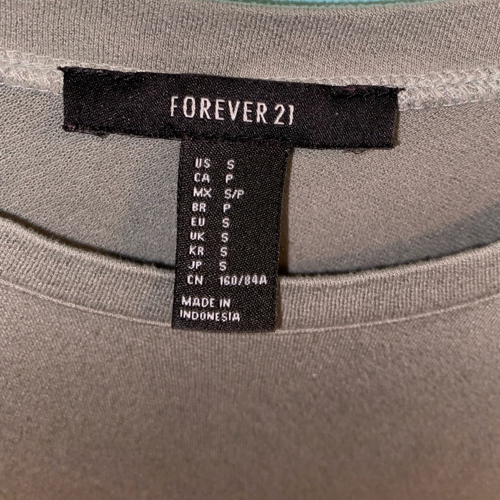 Forever 21 tight long sleeve green dress